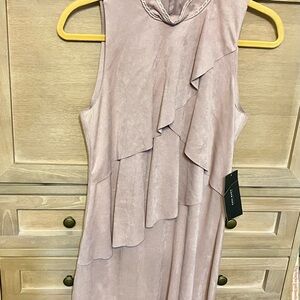 Zara Asymmetrical Mauve Sleeveless Dress